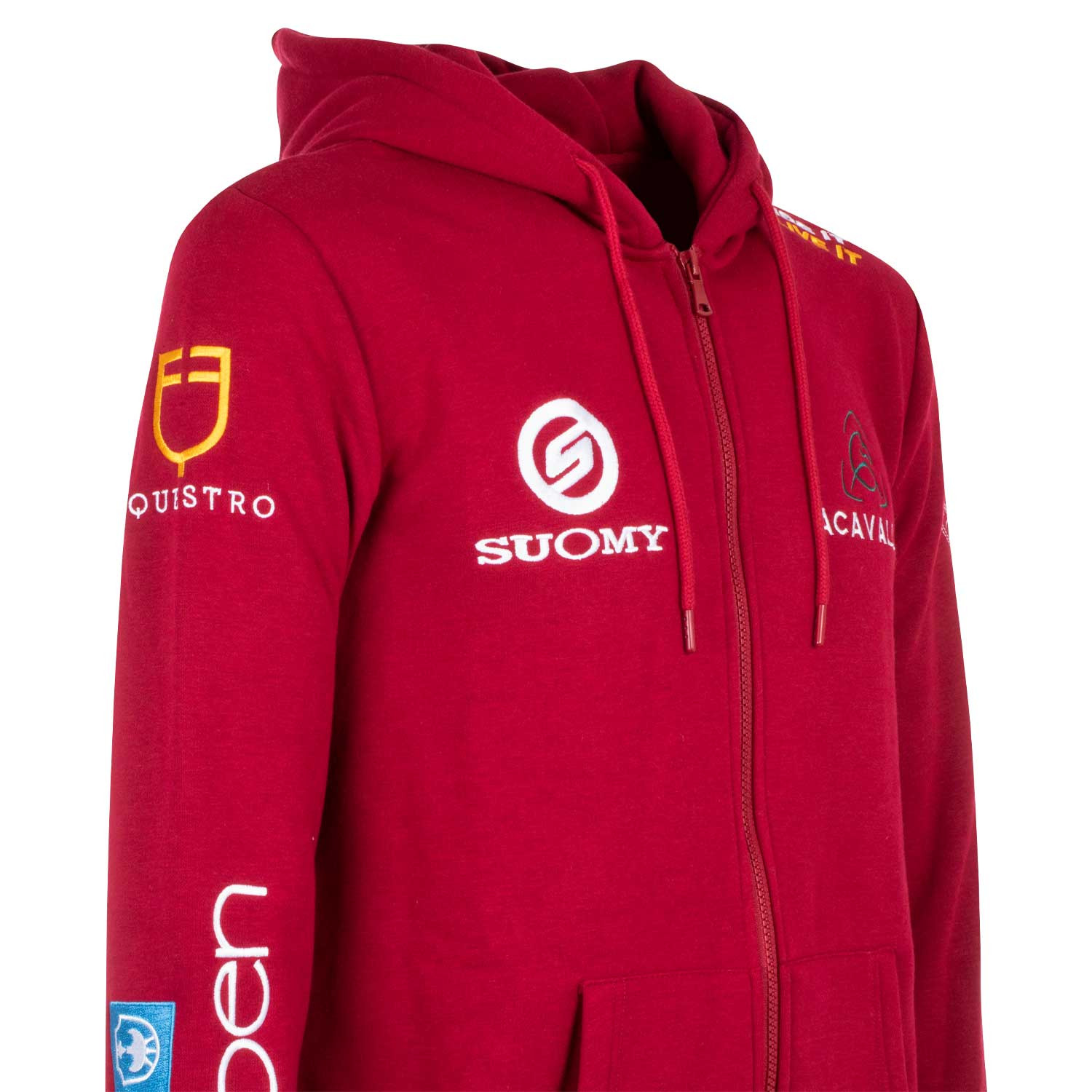 Sweat à capuche homme avec multi-logo Equestro Scooter Beige