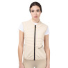 Gilet ajusté en tissu technique femme Equestro - Beige