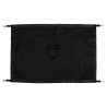 Porte de box avec logo en silicone Equestro - Noir / noir