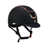 Casque ultra-léger avec cadre poli Eclipse Equestro - Noir / rose gold
