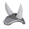 Bonnet anti-mouches tricoté avec cordura Equestro - Gris