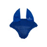 Bonnet anti-mouches poney en coton avec oreilles élastiques Equestro - Bleu royal