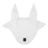 Bonnet anti-mouches en velours et tissu technique Equestro - Blanc / blanc