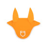 Bonnet anti-mouches en tissu technique avec logo GP Equestro - Orange / blanc