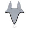 Bonnet anti-mouches en tissu technique avec attache au muserolle Equestro - Gris / noir