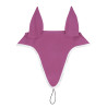 Bonnet anti-mouches en tissu technique avec attache au muserolle Equestro - Rose / blanc