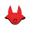 Bonnet anti-mouches en tissu perforé avec logo Black Line Edition Equestro - Rouge