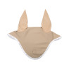 Bonnet anti-mouches en lycra avec logo en silicone Acavallo - Sable / blanc