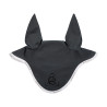 Bonnet anti-mouches en lycra avec logo en silicone Acavallo - Dorée fumée / blanc