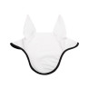 Bonnet anti-mouches en lycra avec logo en silicone Acavallo - Blanc / noir