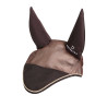 Bonnet anti-mouches en coton et tissu perforé Diamond Equestro - Marron