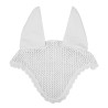 Bonnet anti-mouches en coton avec oreilles élastiques Equestro - Blanc