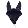 Bonnet anti-mouches en coton avec attache au licol Equestro - Marine
