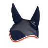 Bonnet anti-mouches en coton antibactérien Equestro - Marine / rouge