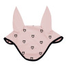 Bonnet anti-mouches logo multicolore Black Line Edition Equestro - Rose / noir