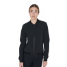 Blouson femme en tissu technique Equestro - Noir