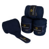 Bandes de repos en laine par 4 Equestro - Marine