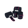 Bandes de polo respirantes poney Trim par 4 Equestro - Marine / fuchsia