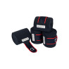 Bandes de polo respirantes poney Trim par 4 Equestro - Marine / rouge
