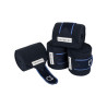 Bandes de polo fermeture velcro Trim par 4 Equestro - Marine / bleu claire