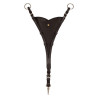 Attache de martingale réglable Equestro - Marron foncé