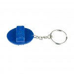 Porte-clés avec petite étrille Bleu