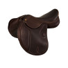 Selle obstacle Botticelli avec panneaux en laine Acavallo - Marron foncé