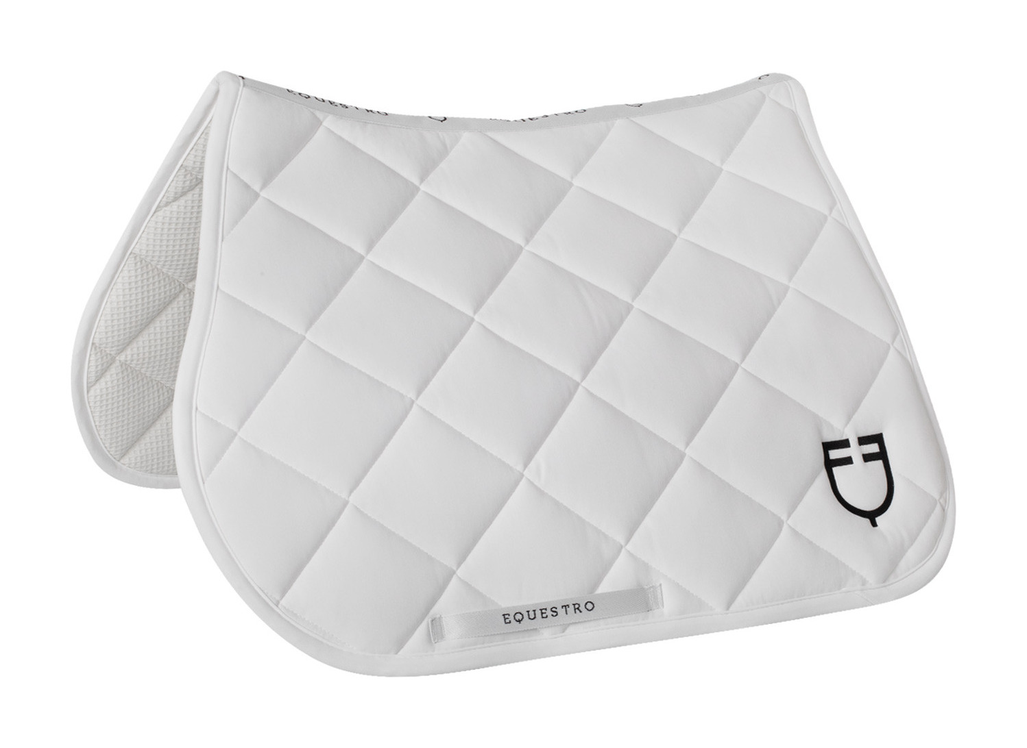Tapis de selle obstacle en tissu technique White Line Edition Equestro Blanc Tapis de selle obstacle en tissu technique White Line Edition Equestro Blanc