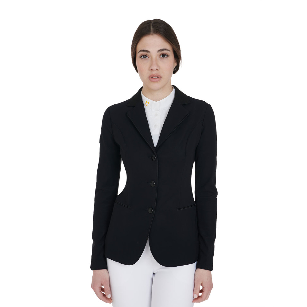 Veste D'équitation Grand Prix Femme - 12R, Noire, 100% Laine, Boutons Métal - Occasion