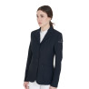 Veste de concours femme avec coupe anatomique 4 boutons Active Equestro - Noir