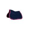 Tapis de selle poney White Trim Equestro - Marine / fuchsia