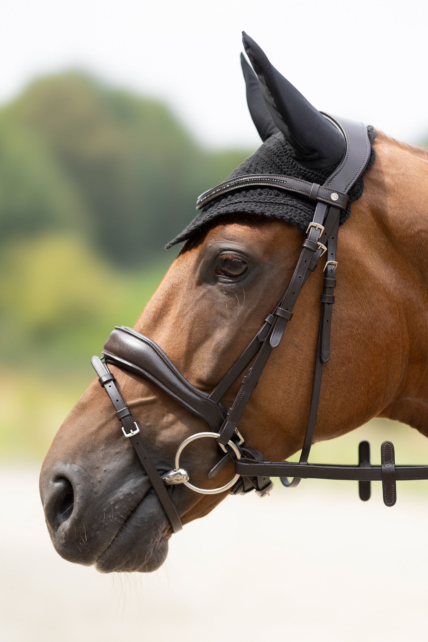 Bonnet anti-mouches Daphne HKM Rose clair Bonnet anti-mouches Daphne HKM Rose clair