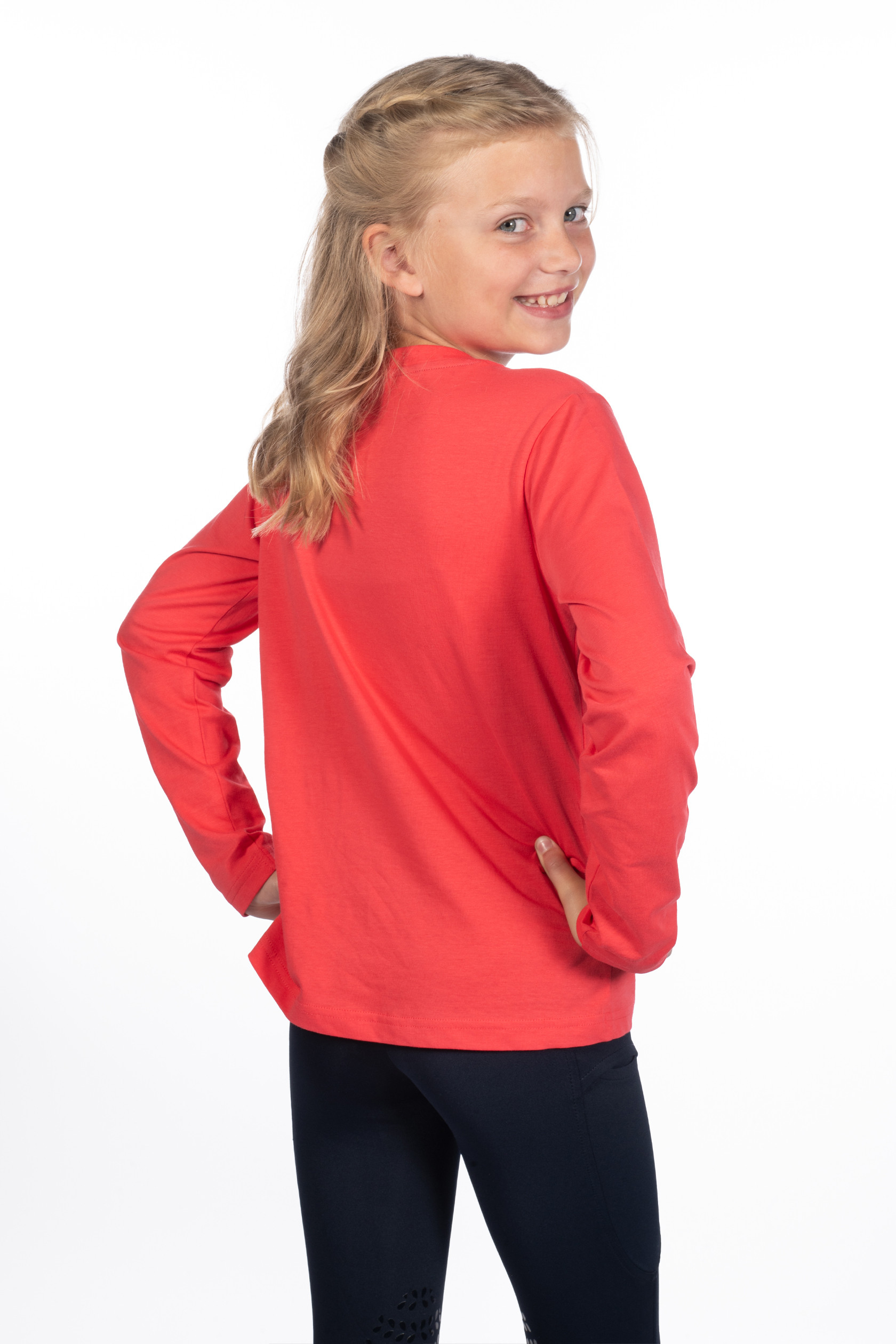 Polo à manches longues enfant Aymee HKM Rose Polo à manches longues enfant Aymee HKM Rose