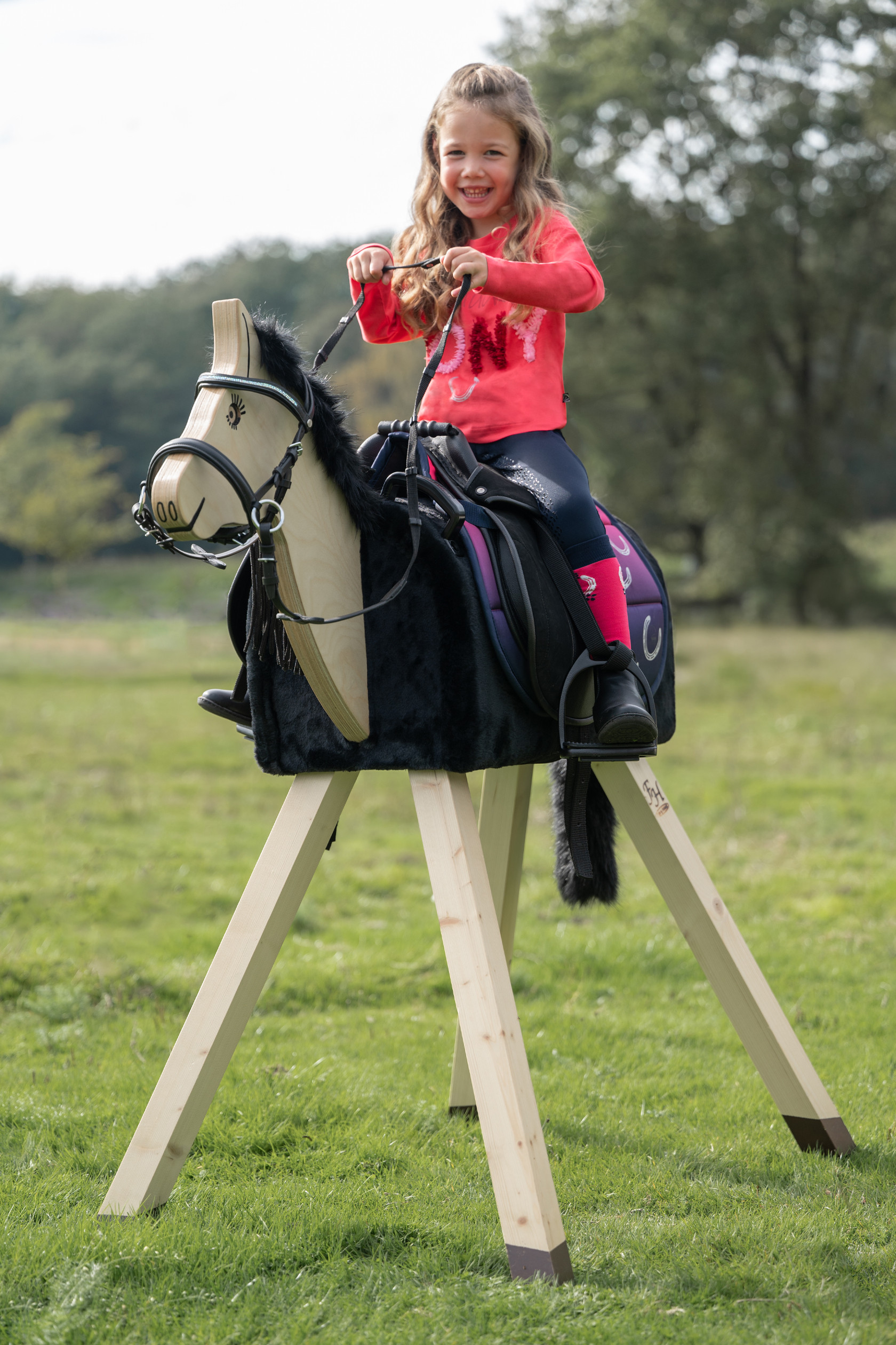 Polo à manches longues enfant Aymee HKM Rose Polo à manches longues enfant Aymee HKM Rose
