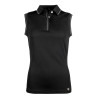 Polo femme Catherine sans manches HKM - Noir