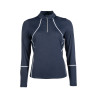 T-shirt fonctionnel femme Aruba manches longues HKM - Bleu foncé