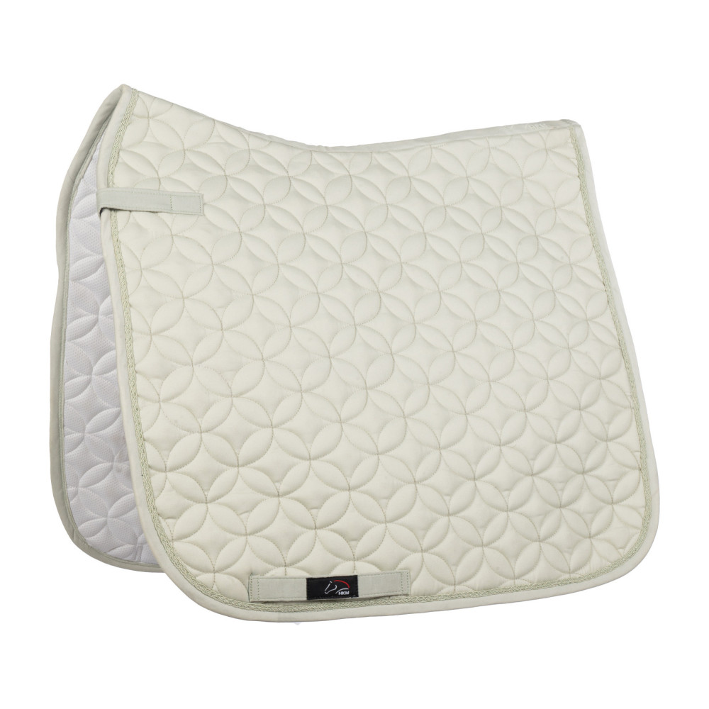 HKM Bergamo - Tapis De Selle Poney CSO Gris-Bleu | Qualité Supérieure, Design Moderne, Confort & Durabilité Pour Équitation