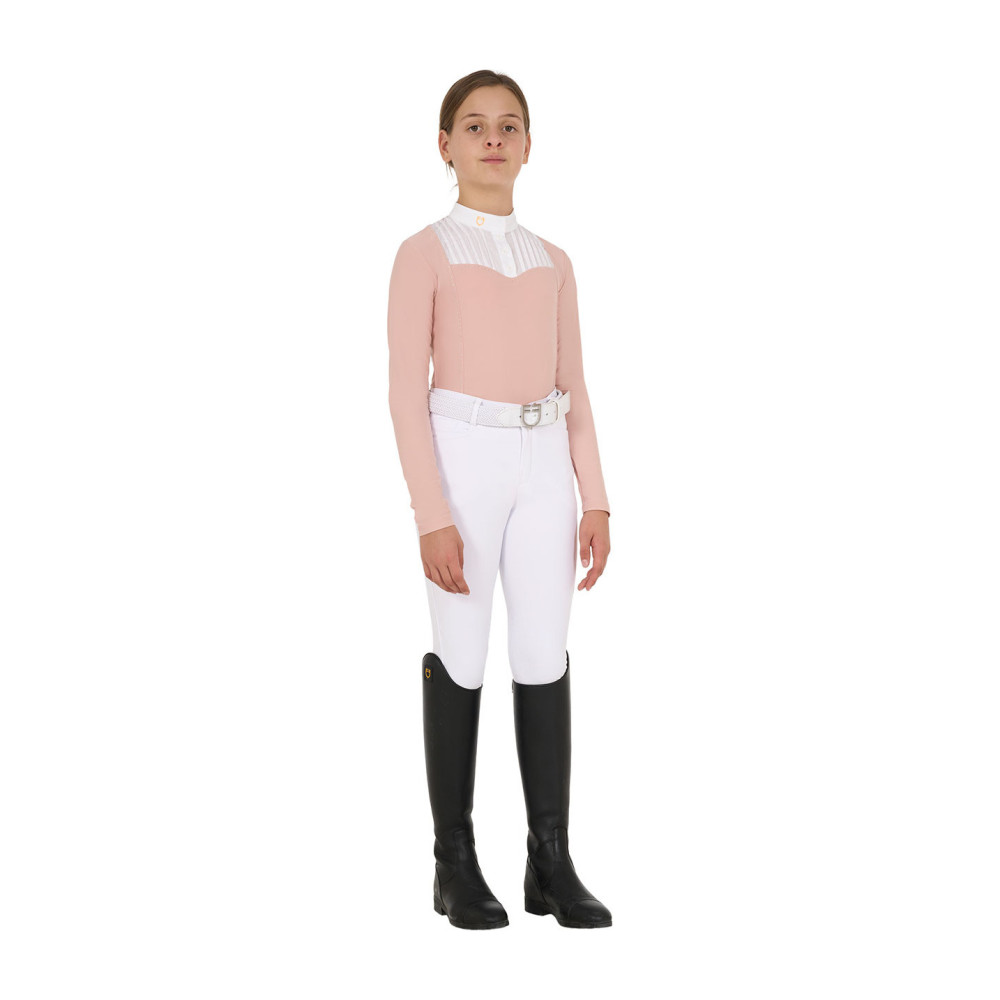 Haut Fille Manches Longues Blanc Avec Imprimé Roses, Chevaux Et Cœurs - Taille 8 Ans NEXT