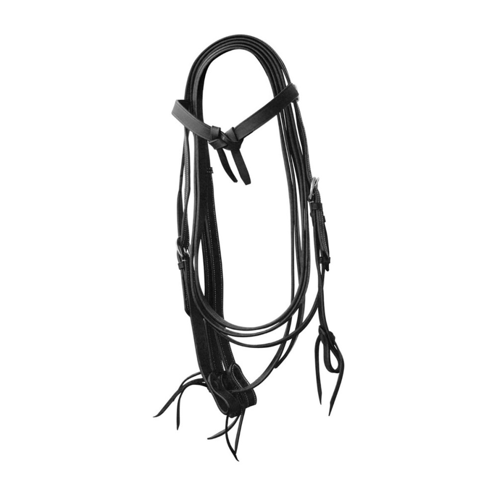 Bride Western Rawhide avec Rênes pour Poney - Chesnut