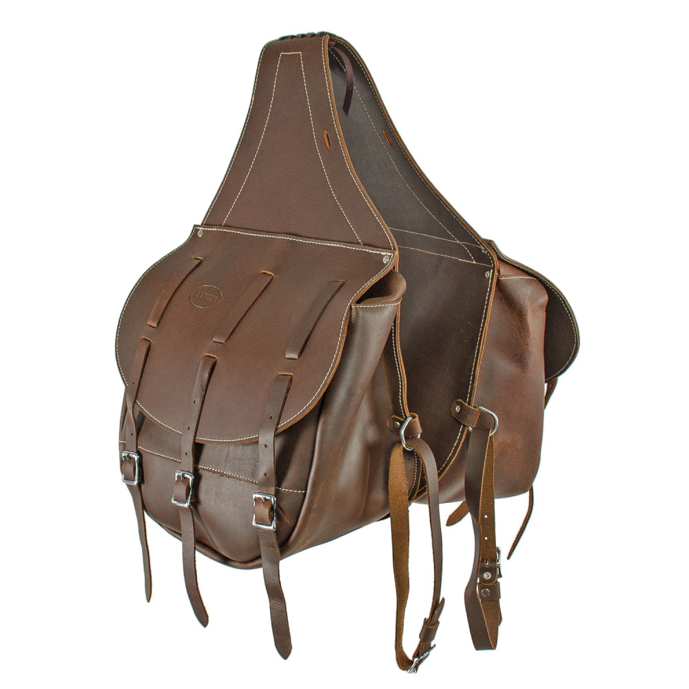 Sacoche De Selle En Cuir Noir - 12x12 Pouces - Neuf - Accessoire Moto/équitation