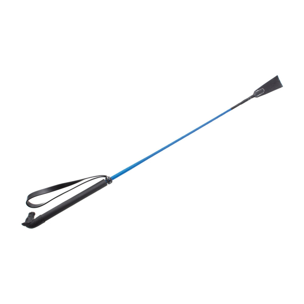 Cravache D'équitation KERBL – 90 Cm, Poignée PVC, Fibre De Verre, Dragonne Noire