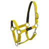 Licol en Nylon avec Renfort en Cuir Umbria Equitazione - Jaune