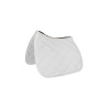 Tapis de Selle Dressage Poney Matelassé Supreme - Blanc / blanc