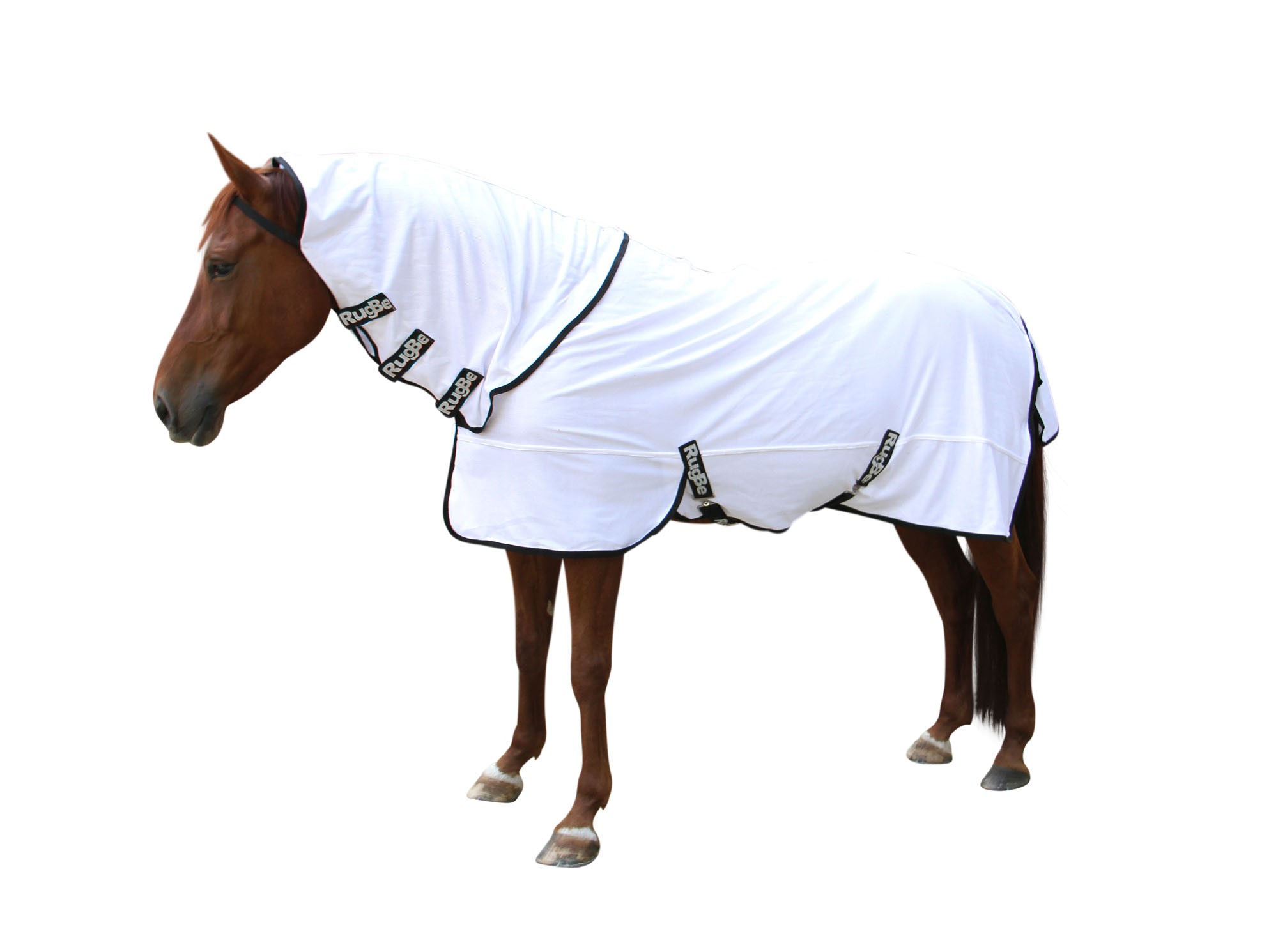 Couverture anti-mouche RugBe SuperFly blanche Covalliero Blanc