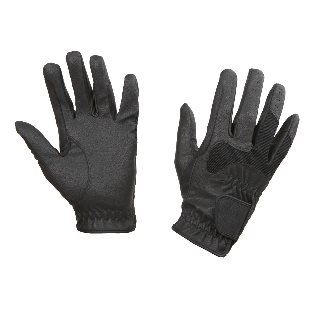 Gants équitation SSG Grand Prix – Noirs, Cuir, Taille 7, Neufs