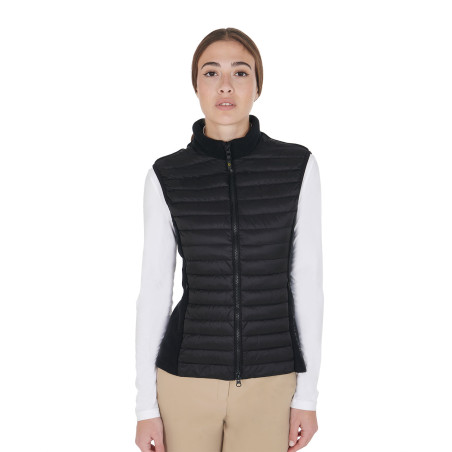 Gilet femme slim fit en polaire et tissu technique Equestro