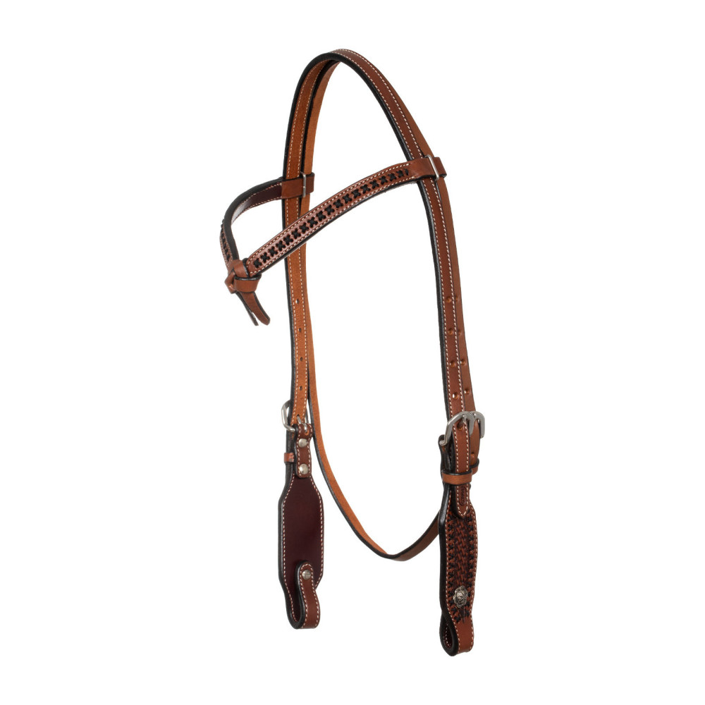 Cheval Challenger Western nylon tressé corde noué tonneau rênes rose