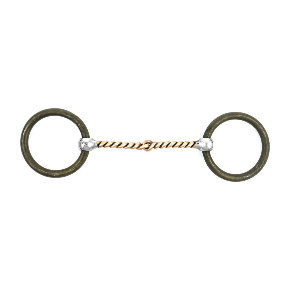Mors de bride western Pool's inox et rouleaux cuivre