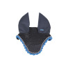 Bonnet anti-mouches poney Derby coton - Marine / multicouleur / royal