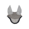 Bonnet anti-mouches poney Derby coton - Argent / multicouleur / marine